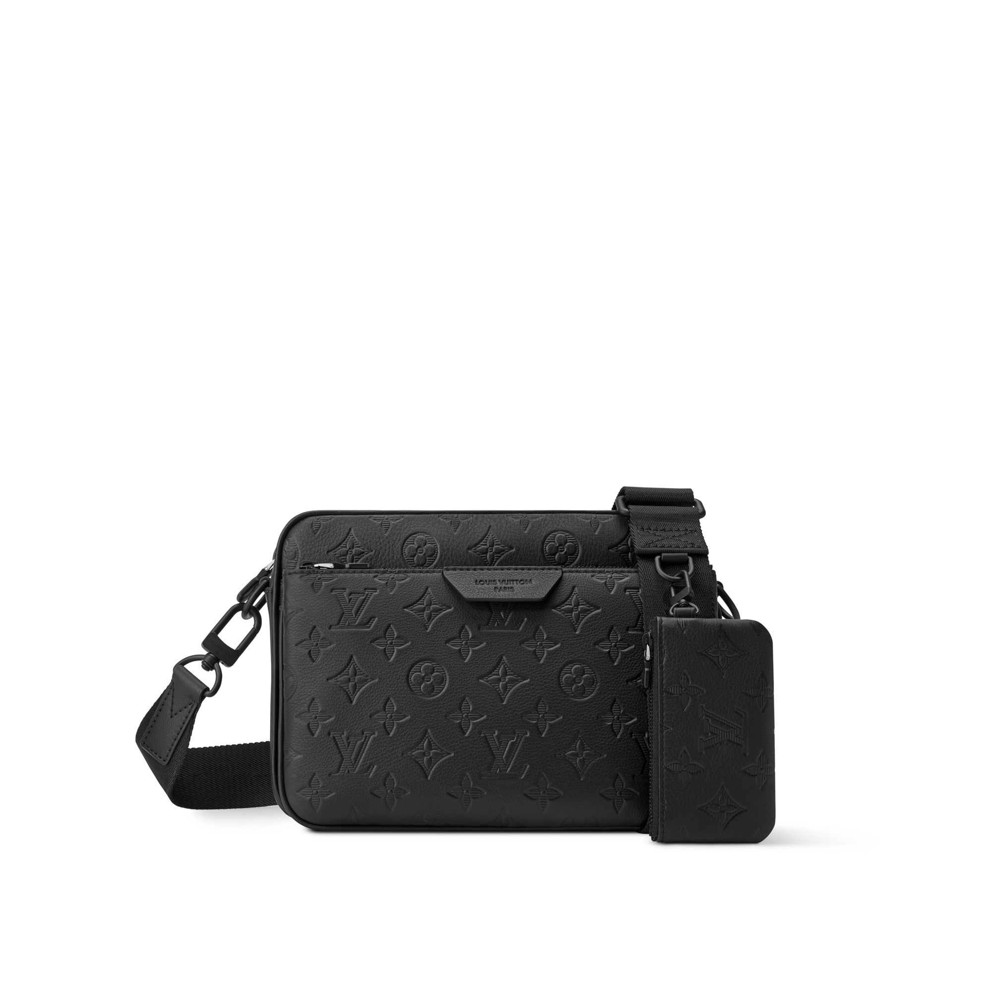 Louis Vuitton トリオメッセンジャー バッグ 黒 レザー モノグラム Trio Messenger Monogram Shadow Leather - Bags | LOUIS VUITTON